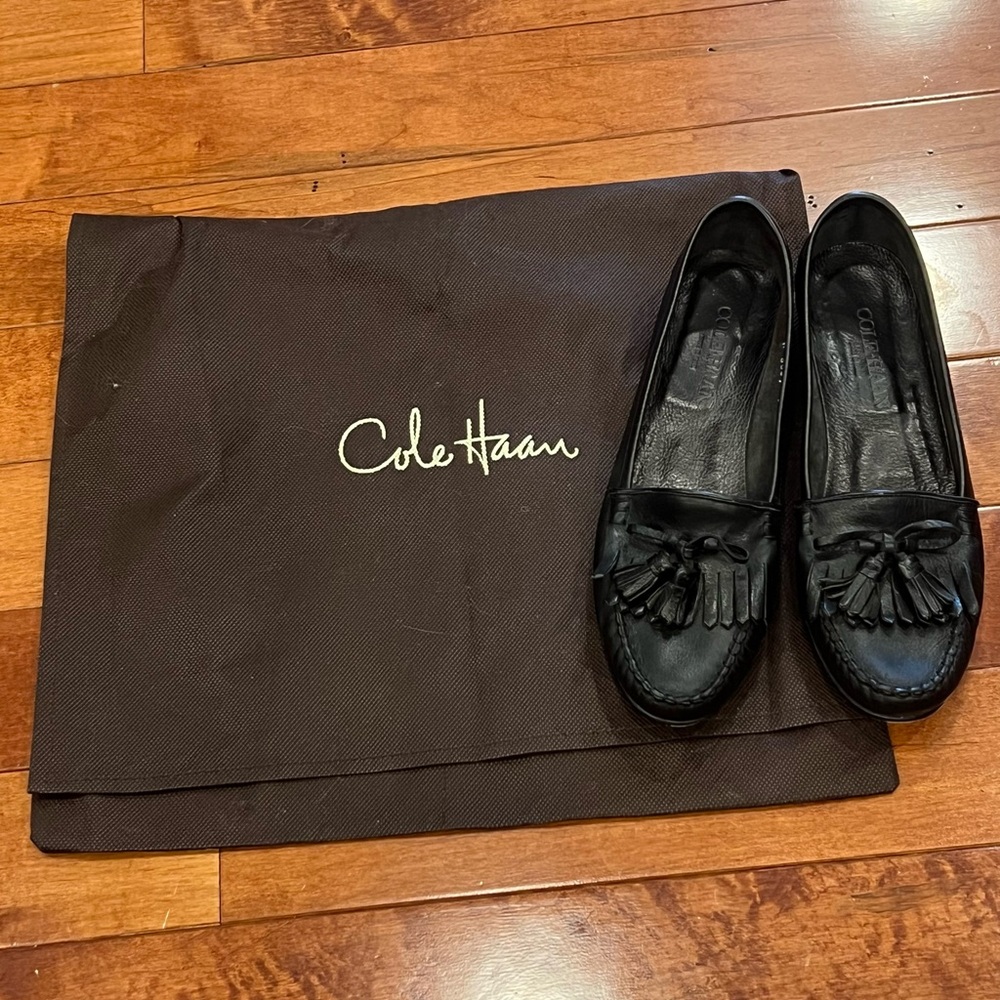 Cole Haan Black Leather Soles